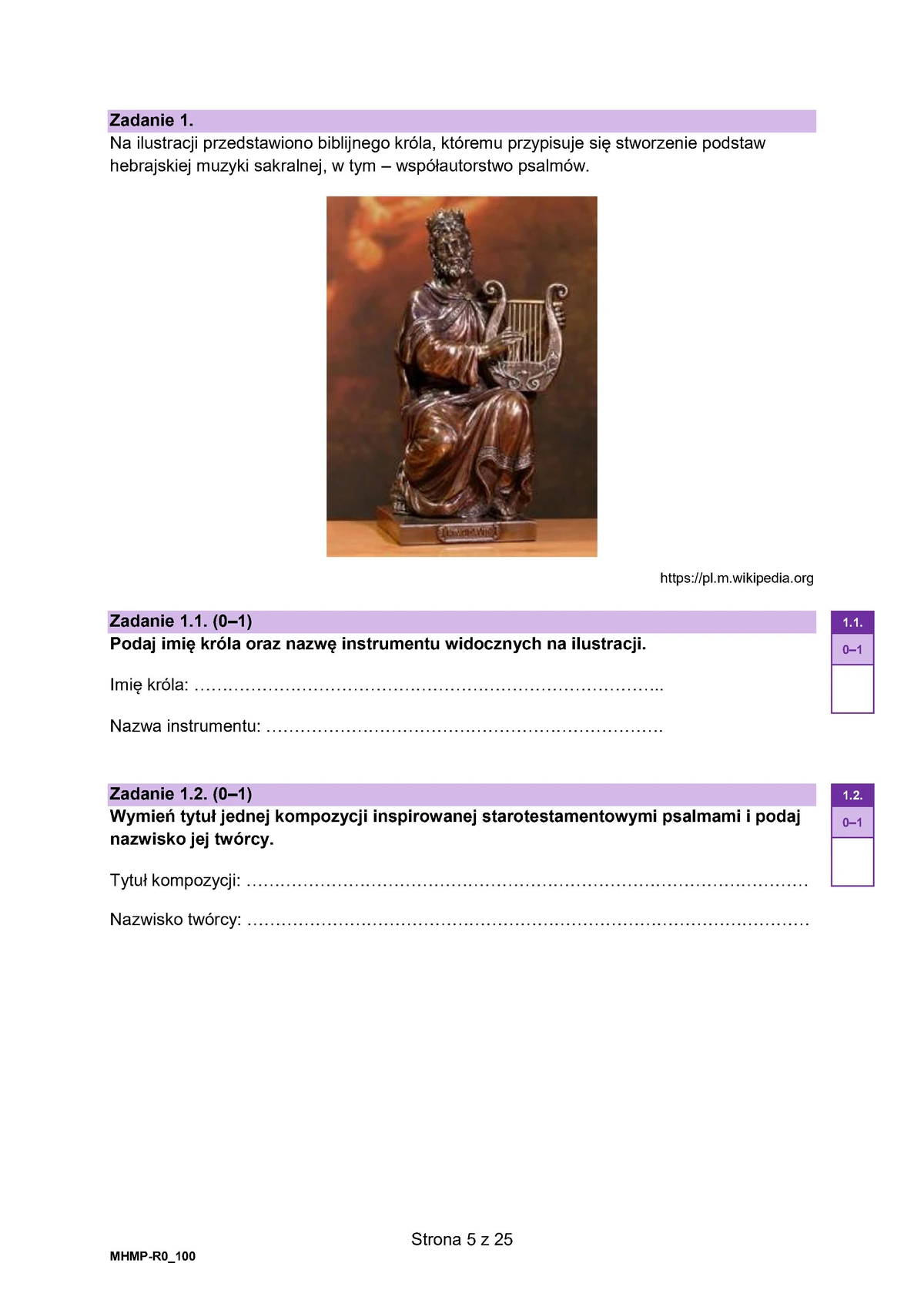 arkusz - Historia muzyki rozszerzony - matura 2025 - maj - 0005