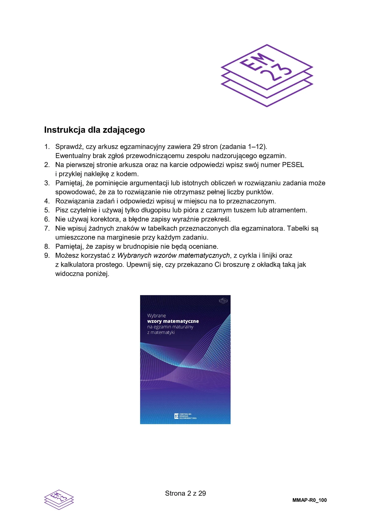 arkusz - matematyka rozszerzony - matura 2025 - maj - 0002