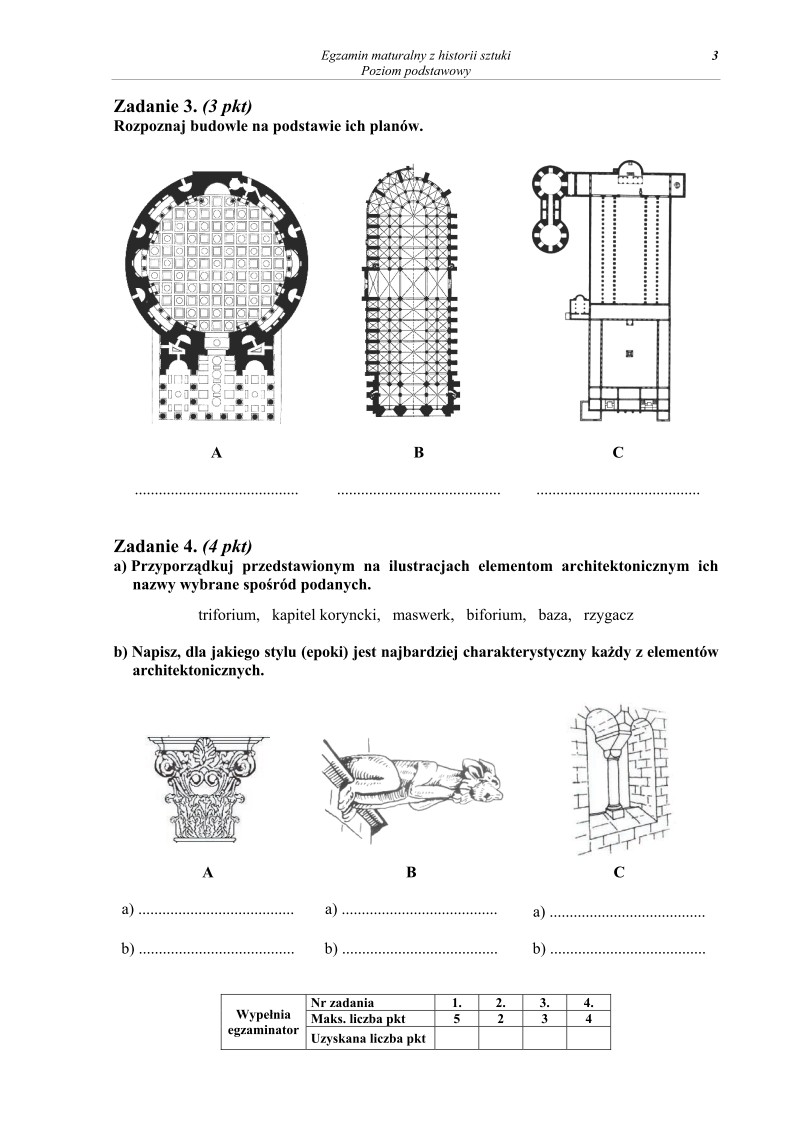 Pytania - historia sztuki, p. podstawowy - matura 2013-strona-03