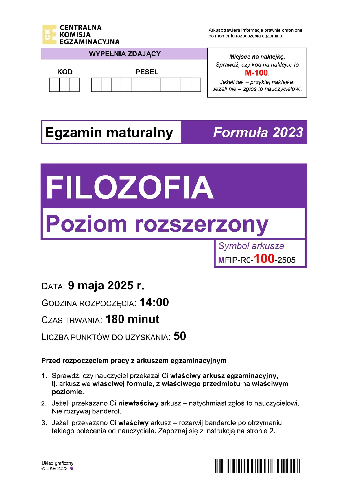 arkusz - filozofia rozszerzony - matura 2025 - maj - 0001