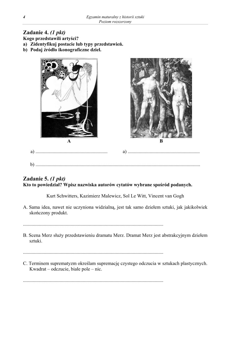 Pytania - historia sztuki, p. rozszerzony - matura 2013-strona-04