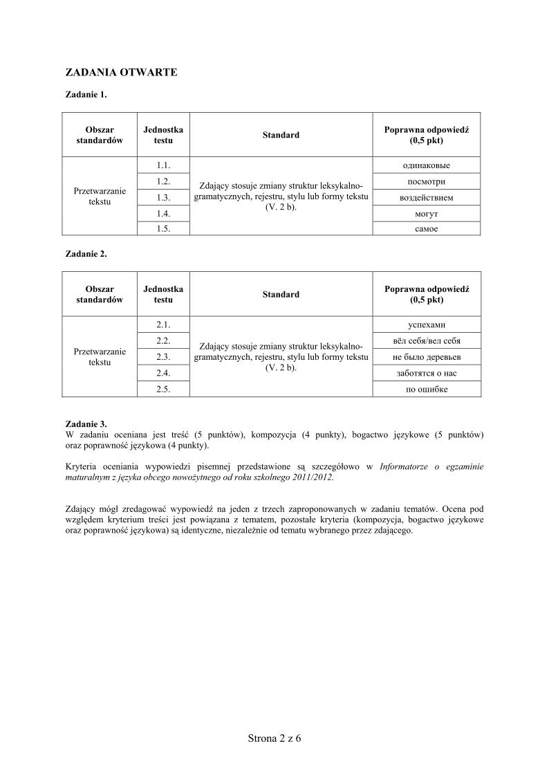 odpowiedzi - j. rosyjski, p. rozszerzony, matura 2013-strona-02