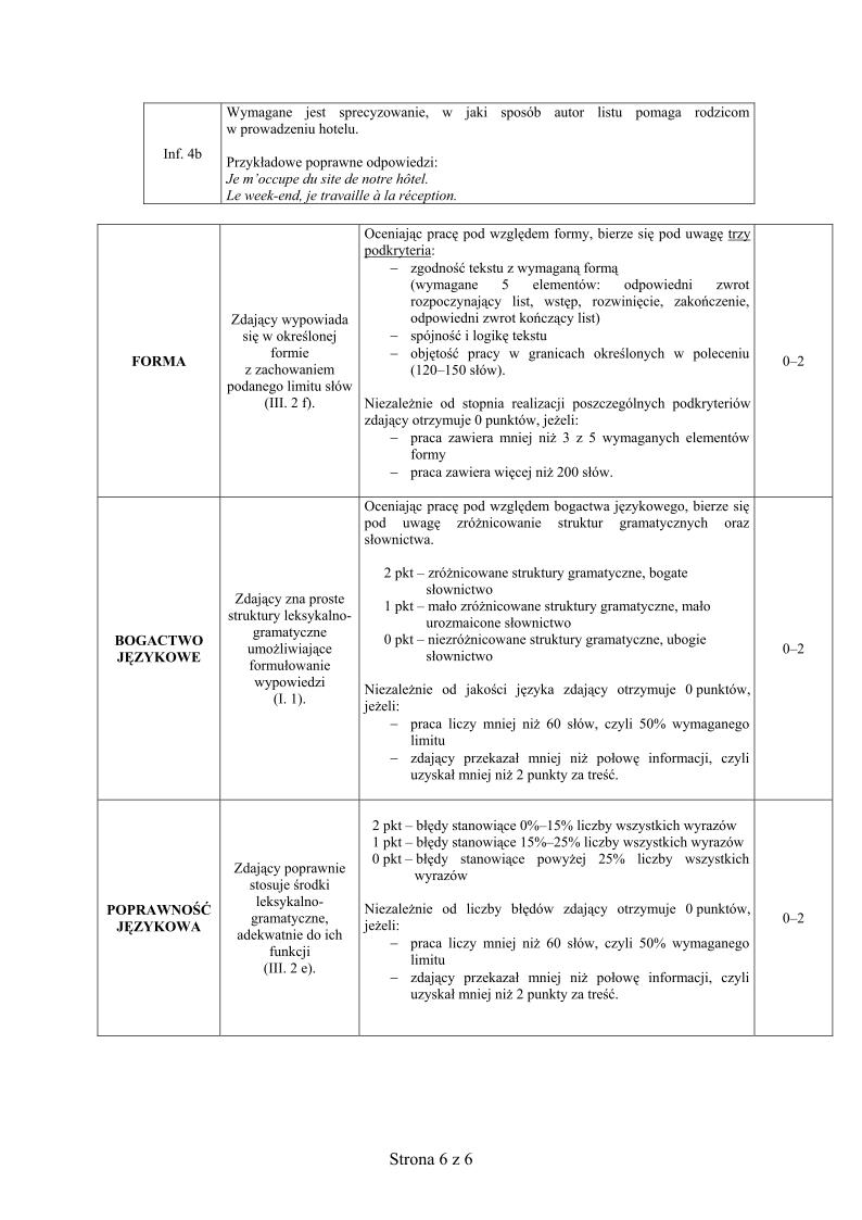 odpowiedzi - j. francuski, p. podstawowy, matura 2013-strona-06