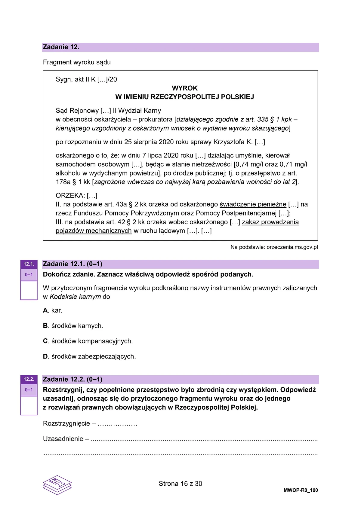 arkusz - WOS rozszerzony - matura 2025 - maj - 0016