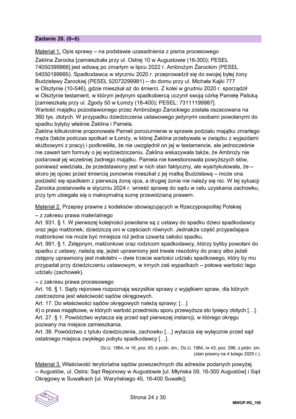 arkusz - WOS rozszerzony - matura 2025 - maj - 0024