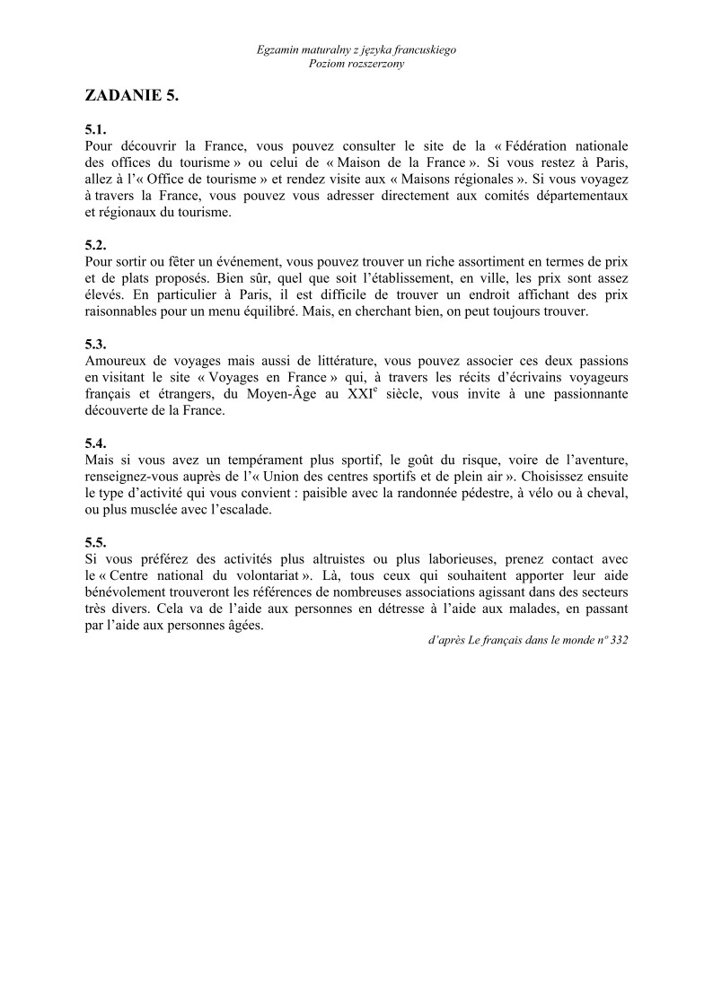 Transkrypcja - język francuski, p. rozszerzony - matura 2013-strona-02