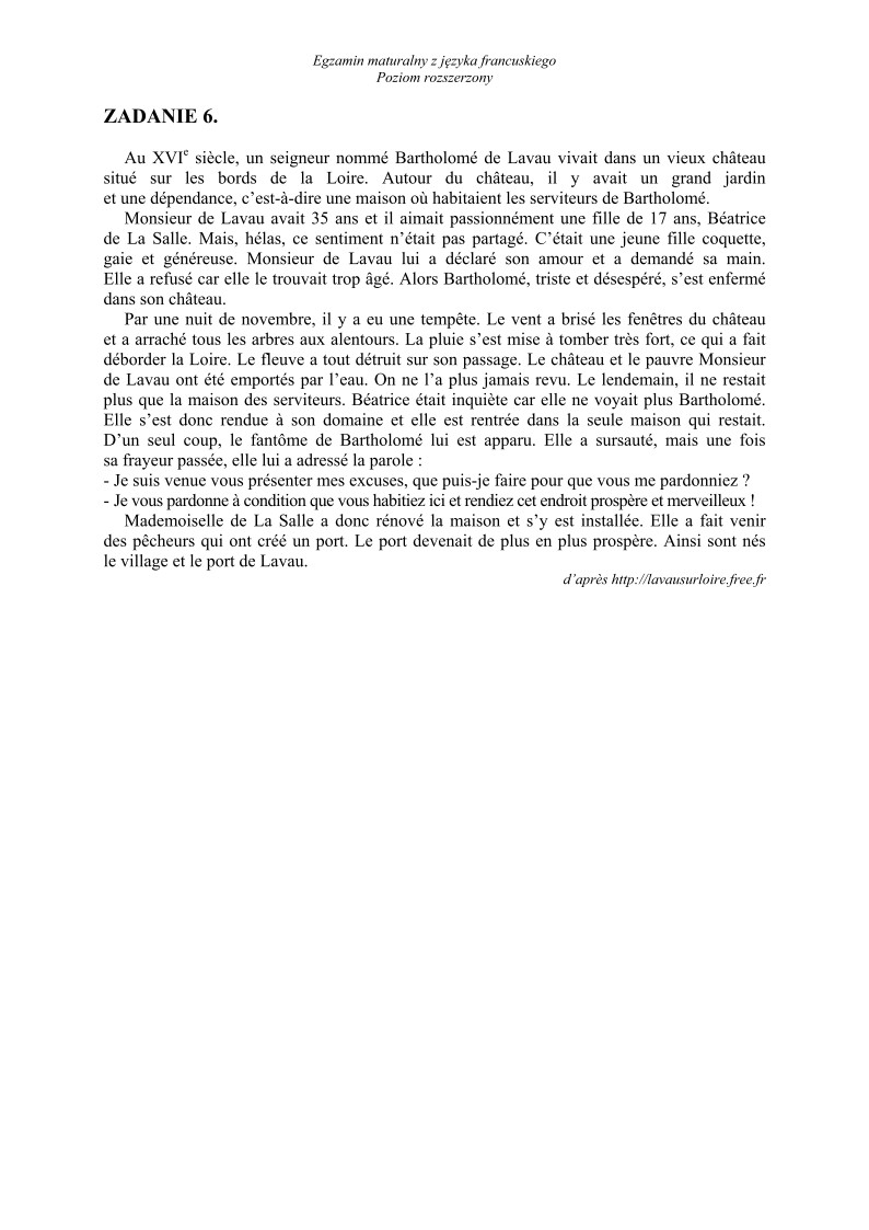 Transkrypcja - język francuski, p. rozszerzony - matura 2013-strona-03
