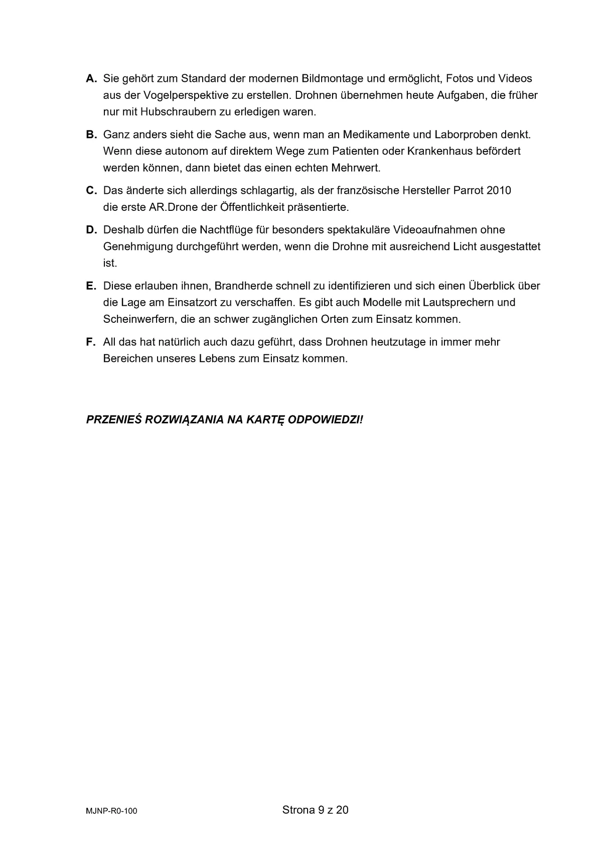 arkusz - niemiecki rozszerzony - matura 2025 - maj - 0009