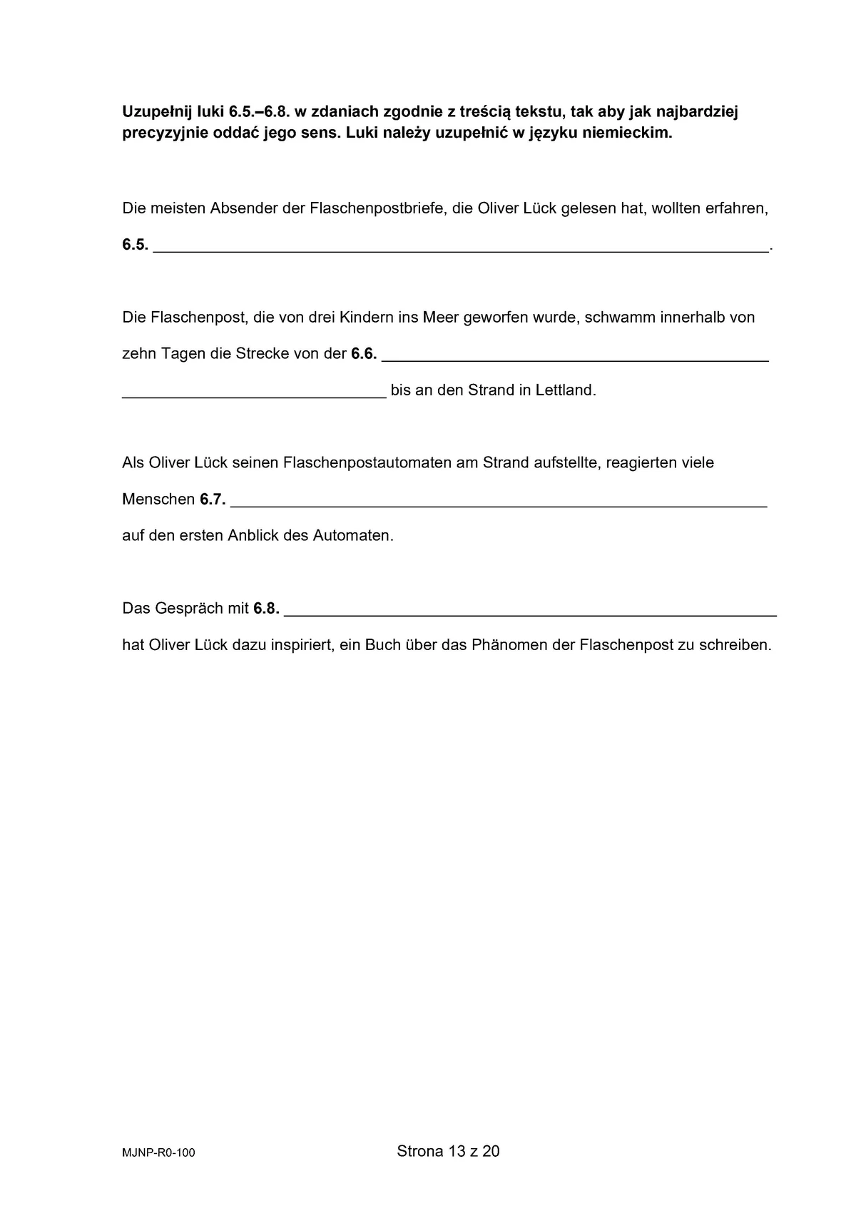 arkusz - niemiecki rozszerzony - matura 2025 - maj - 0013