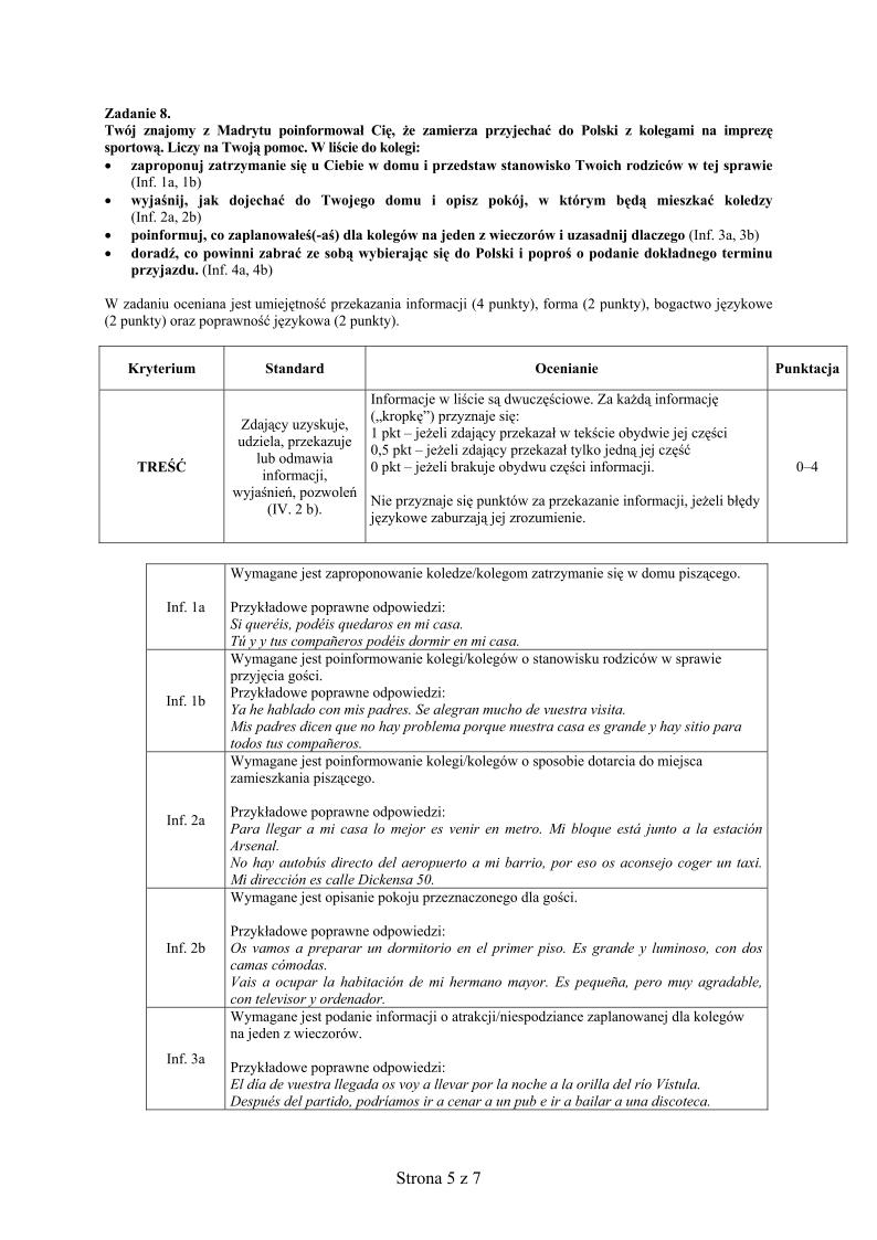 odpowiedzi - j. hiszpanski, p. podstawowy, matura 2013-strona-05