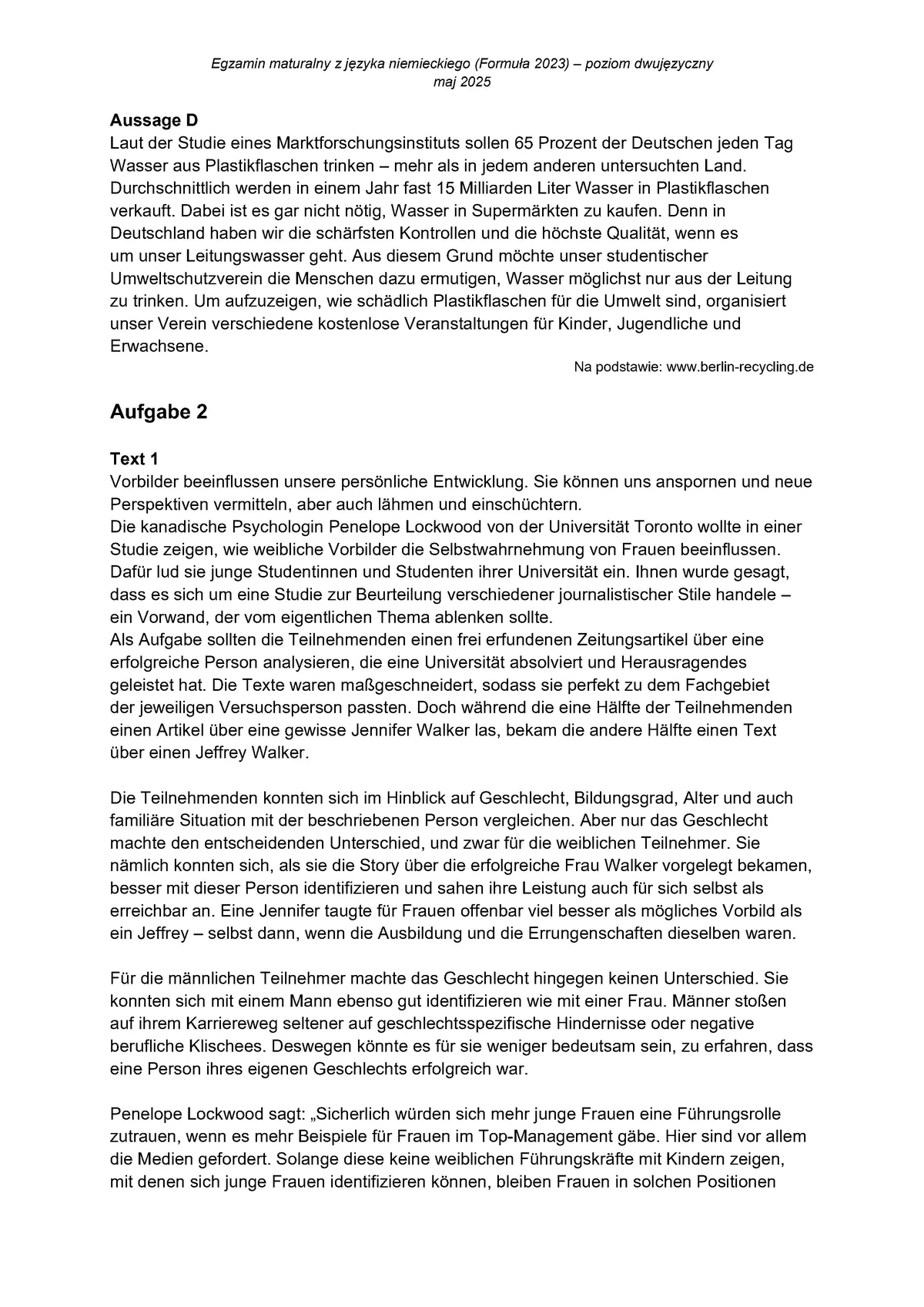 transkrypcja - niemiecki dwujęzyczny - matura 2025 - maj - 0002