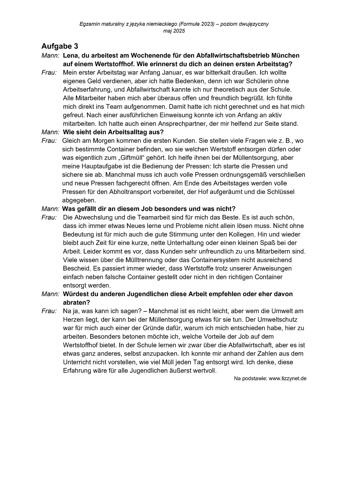 transkrypcja - niemiecki dwujęzyczny - matura 2025 - maj - 0004
