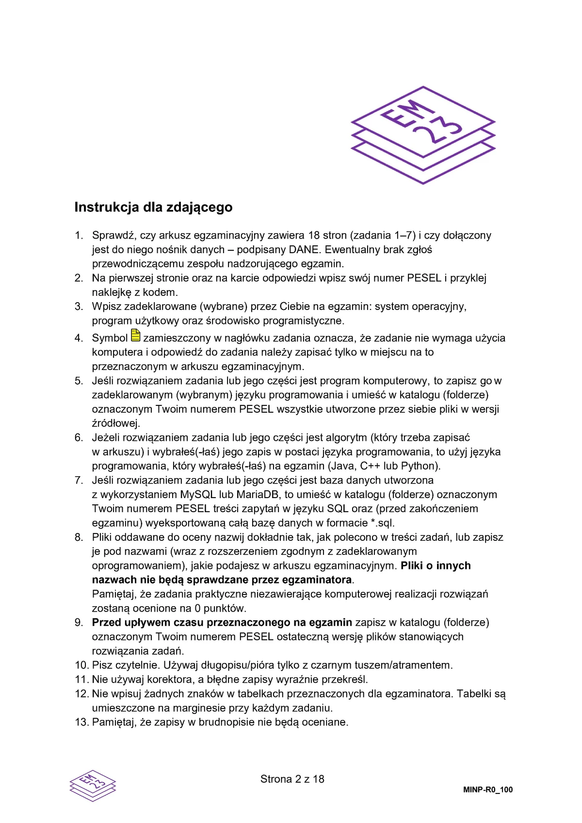 arkusz - informatyka rozszerzony - matura 2025 - maj - 0002