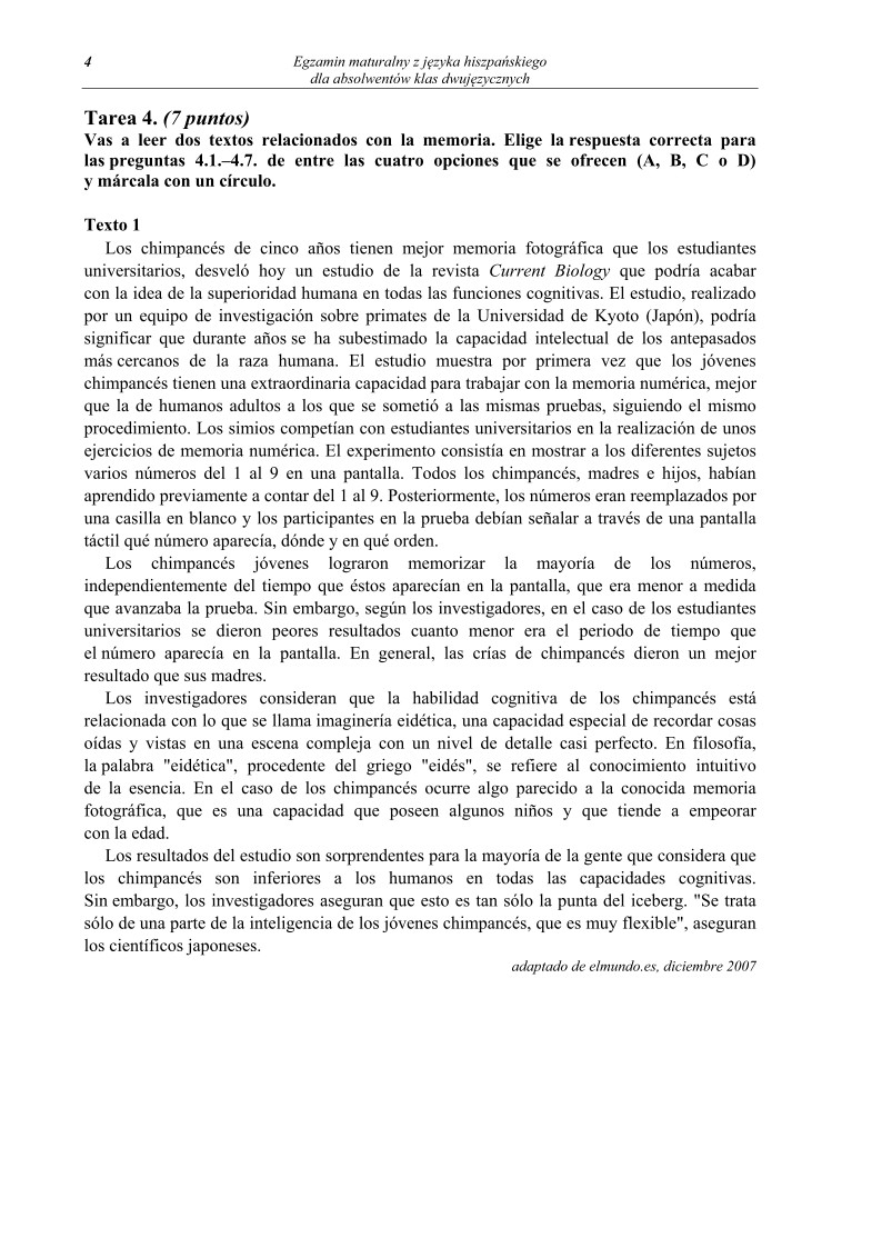 Pytania - język hiszpański dla absolwentów klas dwujęzycznych - matura 2013-strona-04