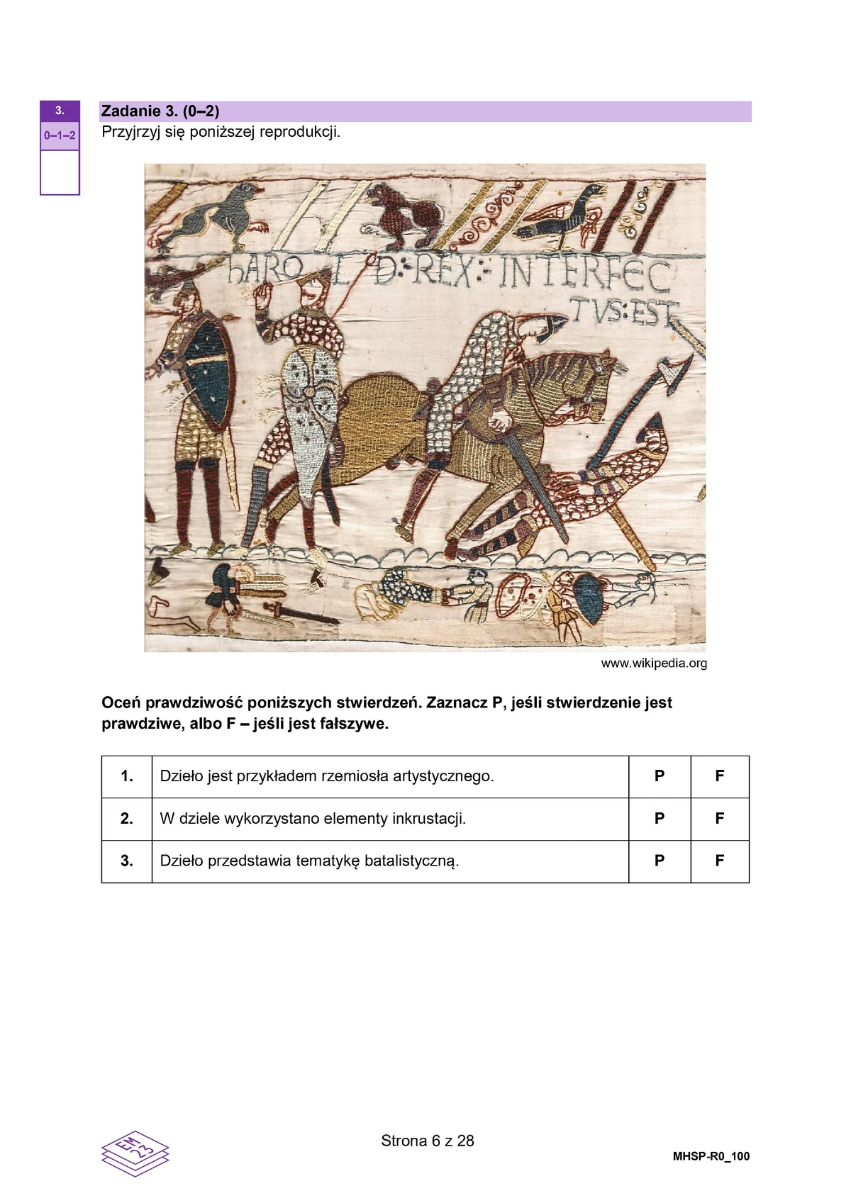 arkusz - Historia sztuki rozszerzony - matura 2025 - maj - 0006