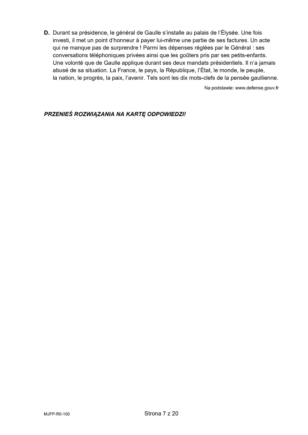 arkusz - francuski rozszerzony - matura 2025 - maj - 0007