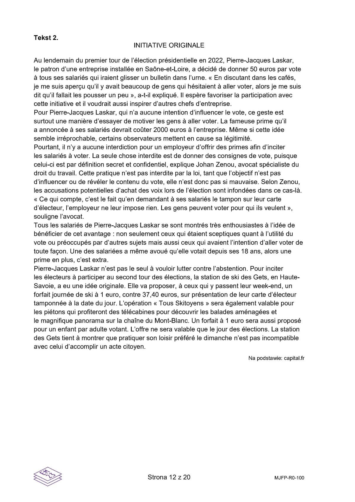 arkusz - francuski rozszerzony - matura 2025 - maj - 0012