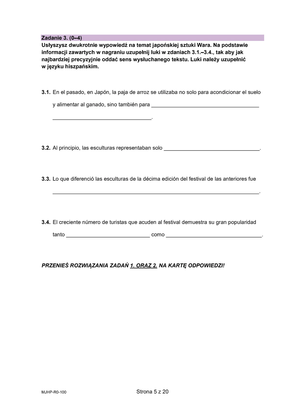 arkusz - hiszpański rozszerzony - matura 2025 - maj - 0005