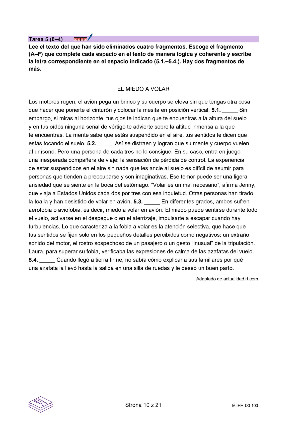arkusz - hiszpański dwujęzyczny - matura 2025 - maj - 0010