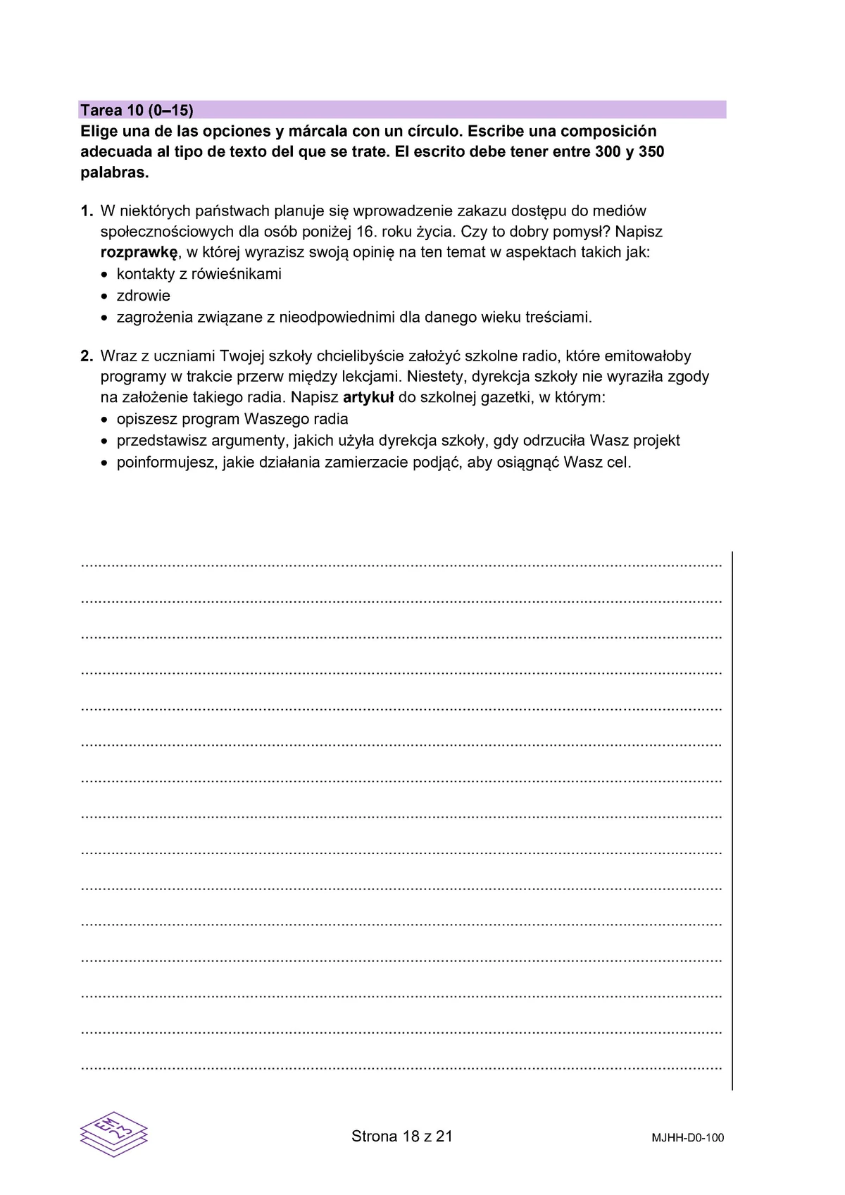 arkusz - hiszpański dwujęzyczny - matura 2025 - maj - 0018