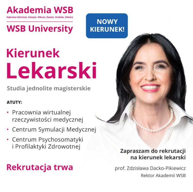 Kierunek lekarski hitem w Akademii WSB w Dąbrowie Górniczej
