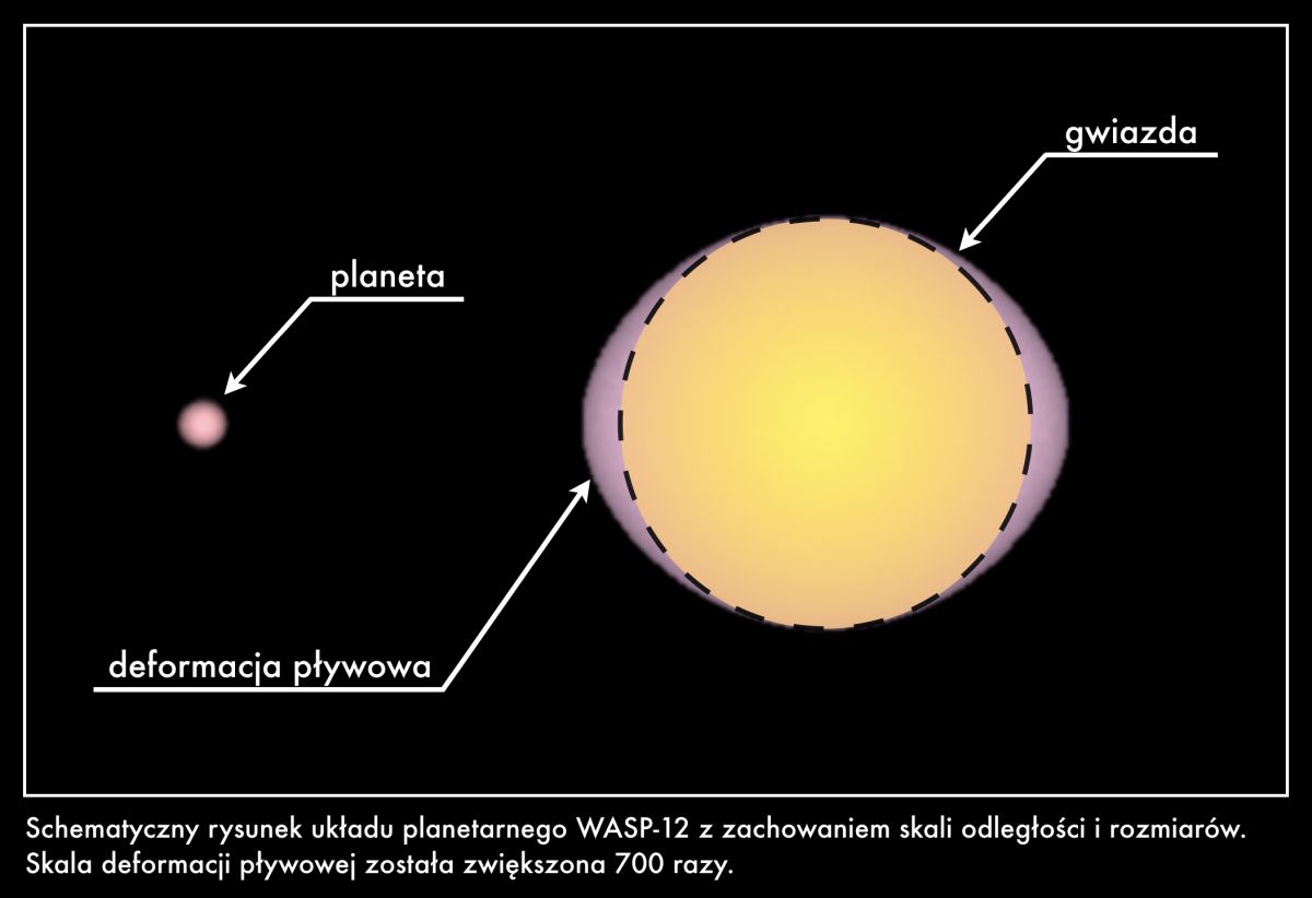 Schematyczny rysunek układu WASP-12