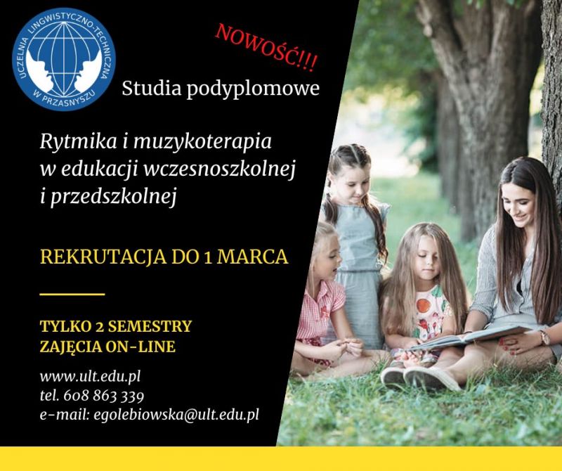 Rekrutacja na nowe studia podyplomowe w ULT
