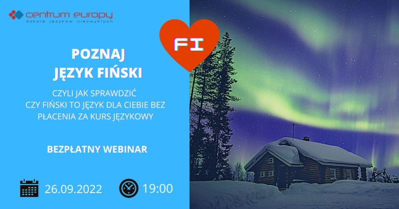 Poznaj język fiński w Centrum Europy