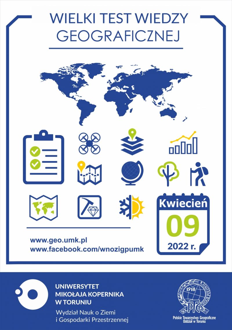 WIELKI TEST WIEDZY GEOGRAFICZNEJ