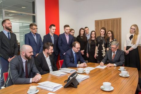 Podpisanie porozumienia o współpracy między WSPIA a Kancelarią Adwokacką AXELO