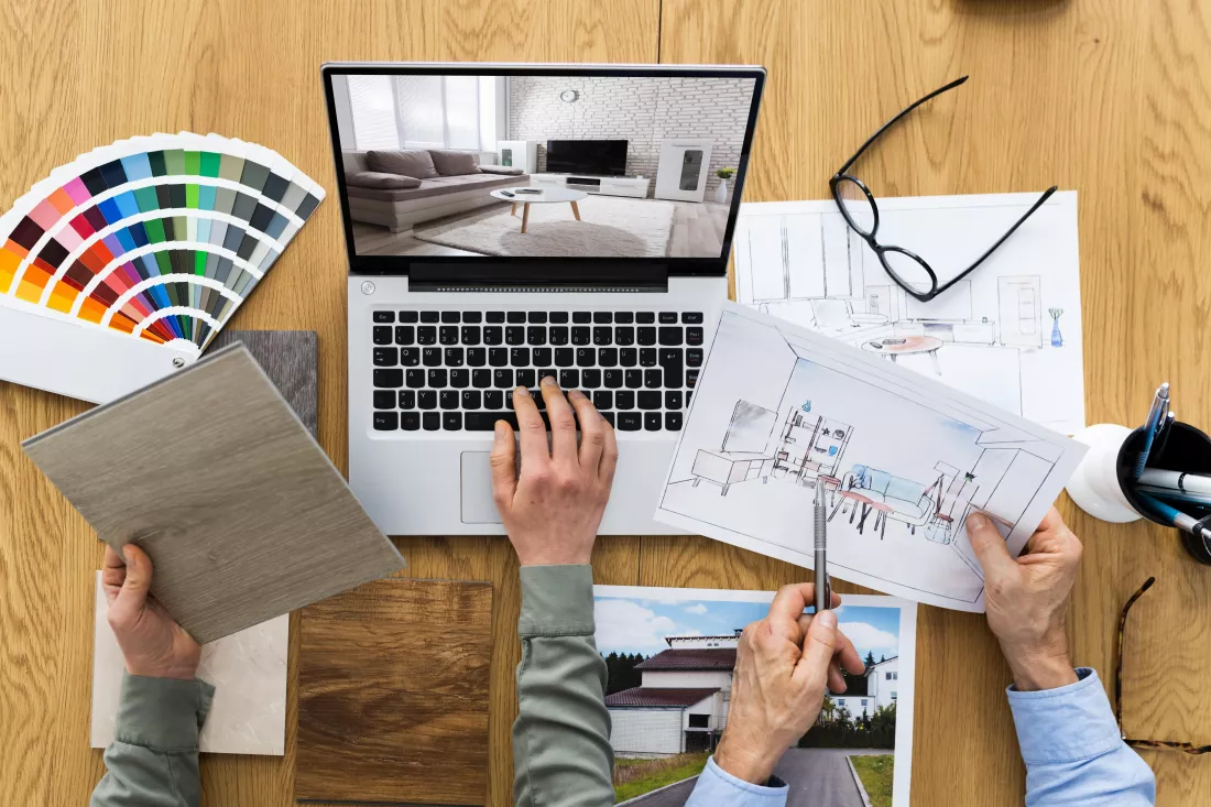 house-designer-decorators-using-computer